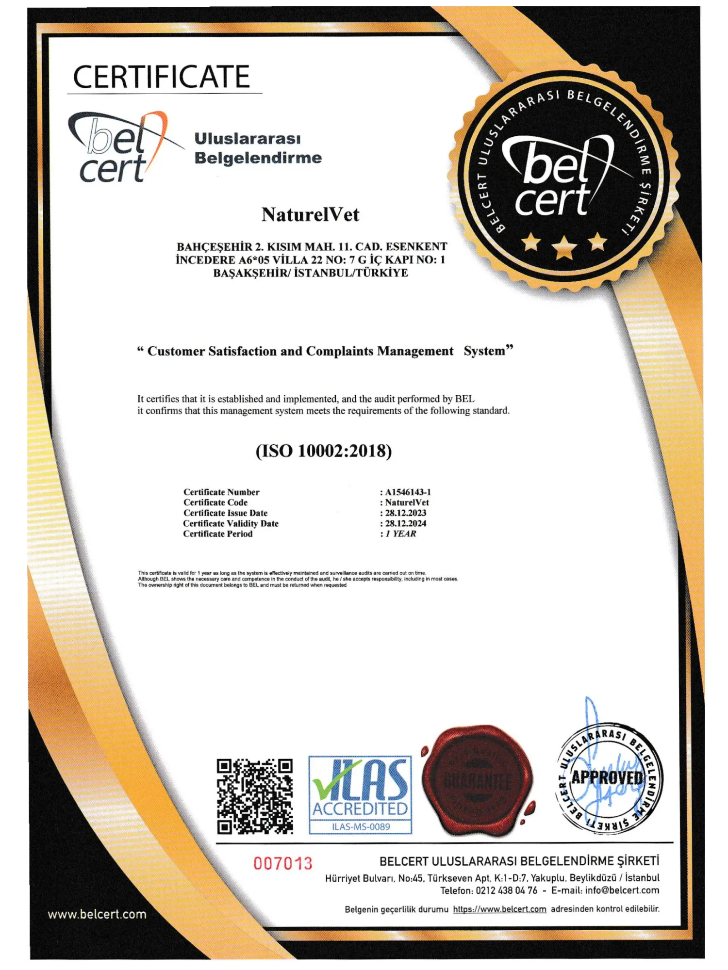 Marka Tescil Belgesi